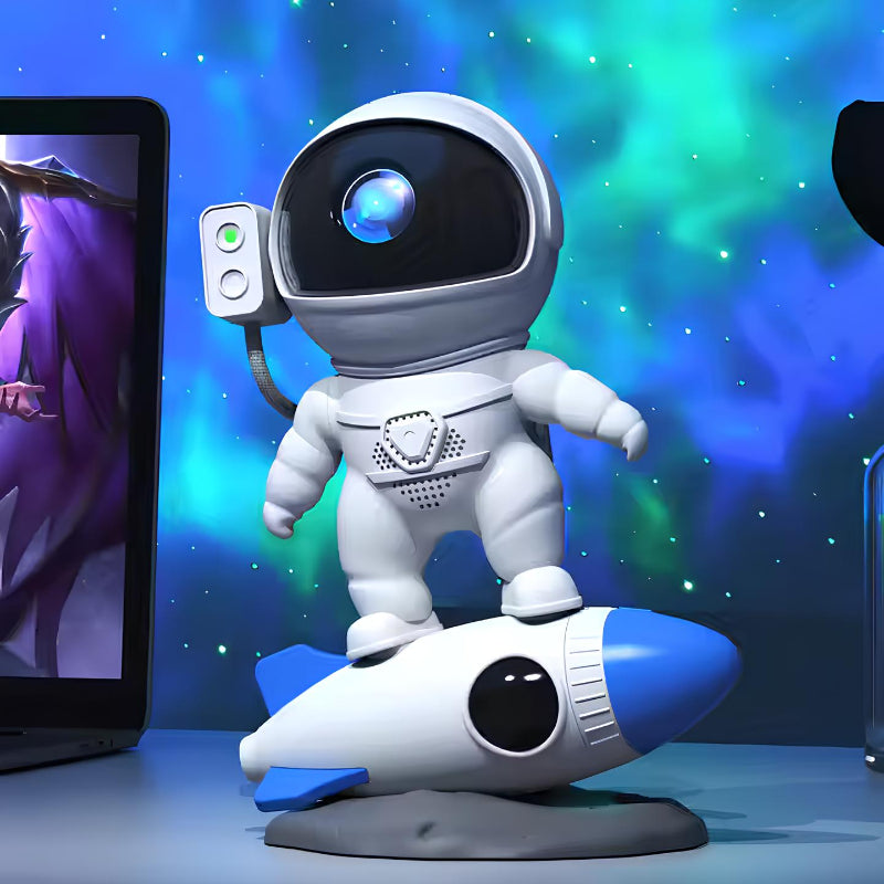Basicxl | Ledsen AstronautProjector – LED Astronaut Galaxy Projektor Nat Lys