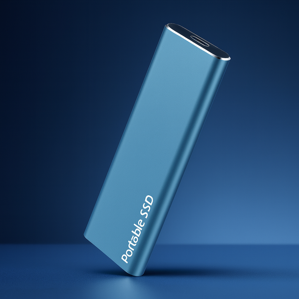 Basicxl | Bærbar ekstern SSD-harddisk i aluminium med høj hastighed