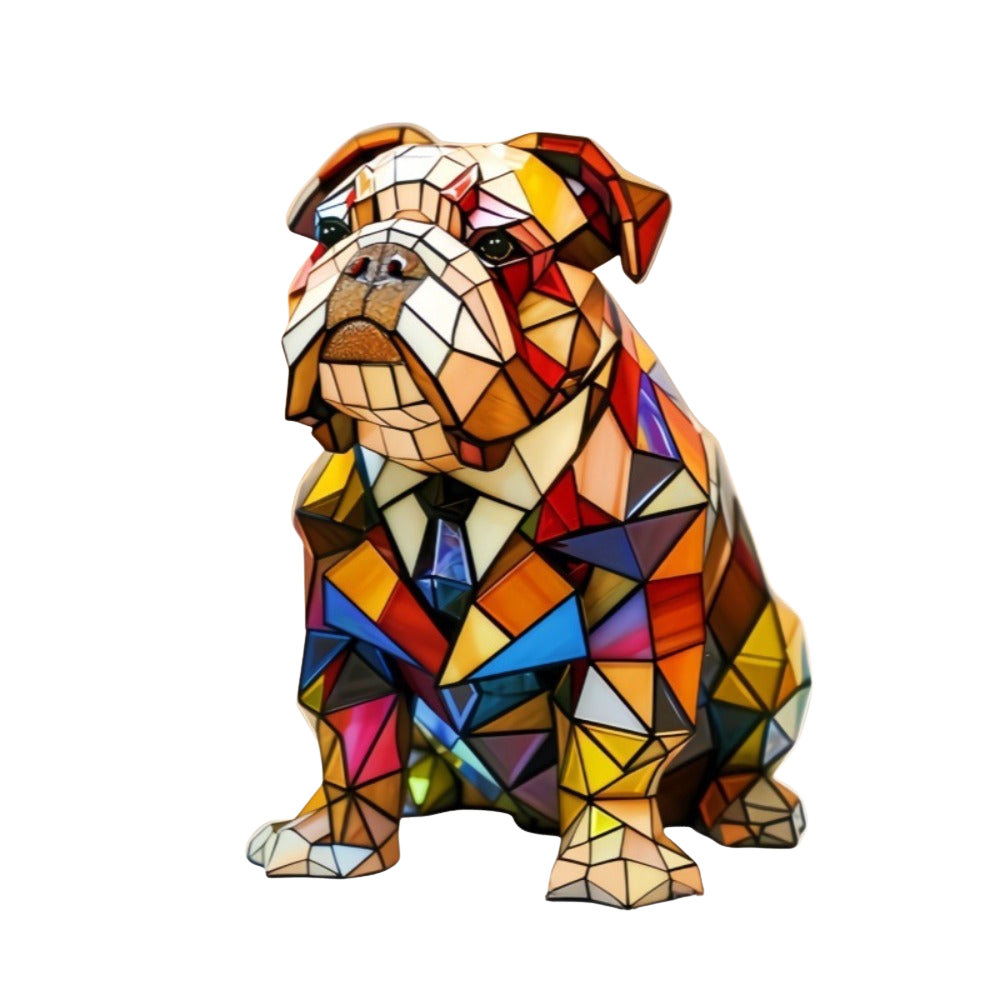 Basicxl | Bulldog Elegance-lampe – LED-lampe i art deco-design til hjemmet og kontoret