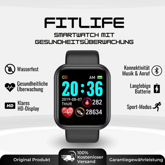 Basicxl | FitLife – Smartwatch til sundheds- og træningsovervågning – Nyhed 2025