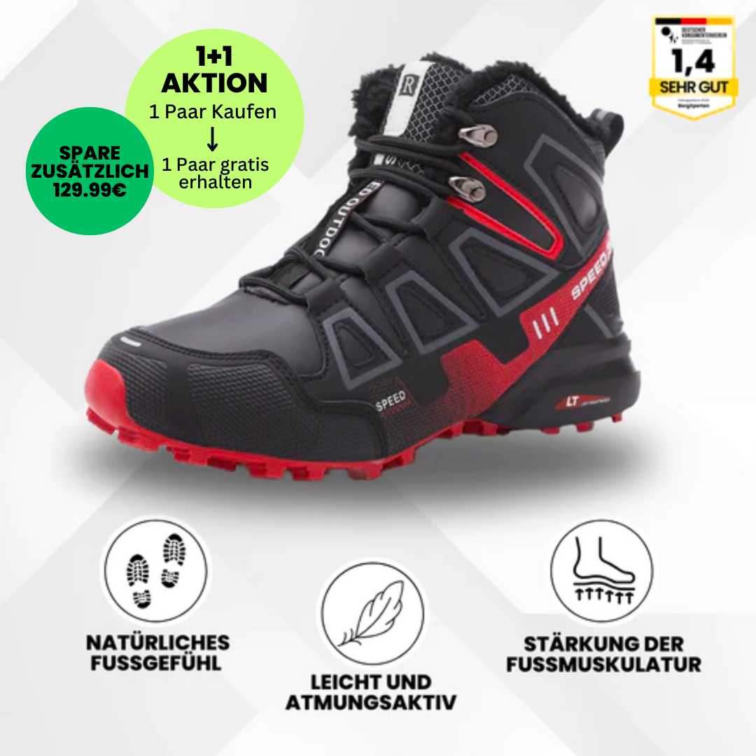 Basicxl | OrthoTrekking Pro – Ortopædiske vandrestøvler – Køb én, få én gratis