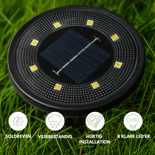 Basicxl | Smart Solcellelampe med Bevægelsessensor