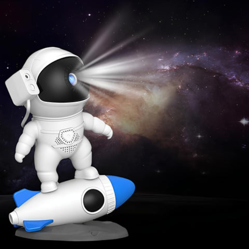 Basicxl | Ledsen AstronautProjector – LED Astronaut Galaxy Projektor Nat Lys
