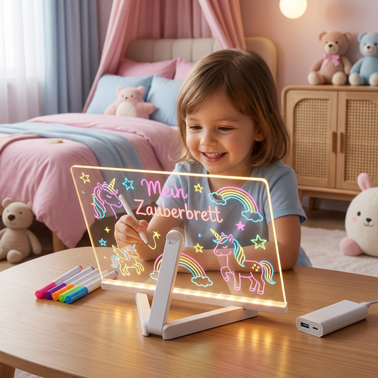 Basicxl | LED-lysstavle til børn – tavle til kreativ tegning