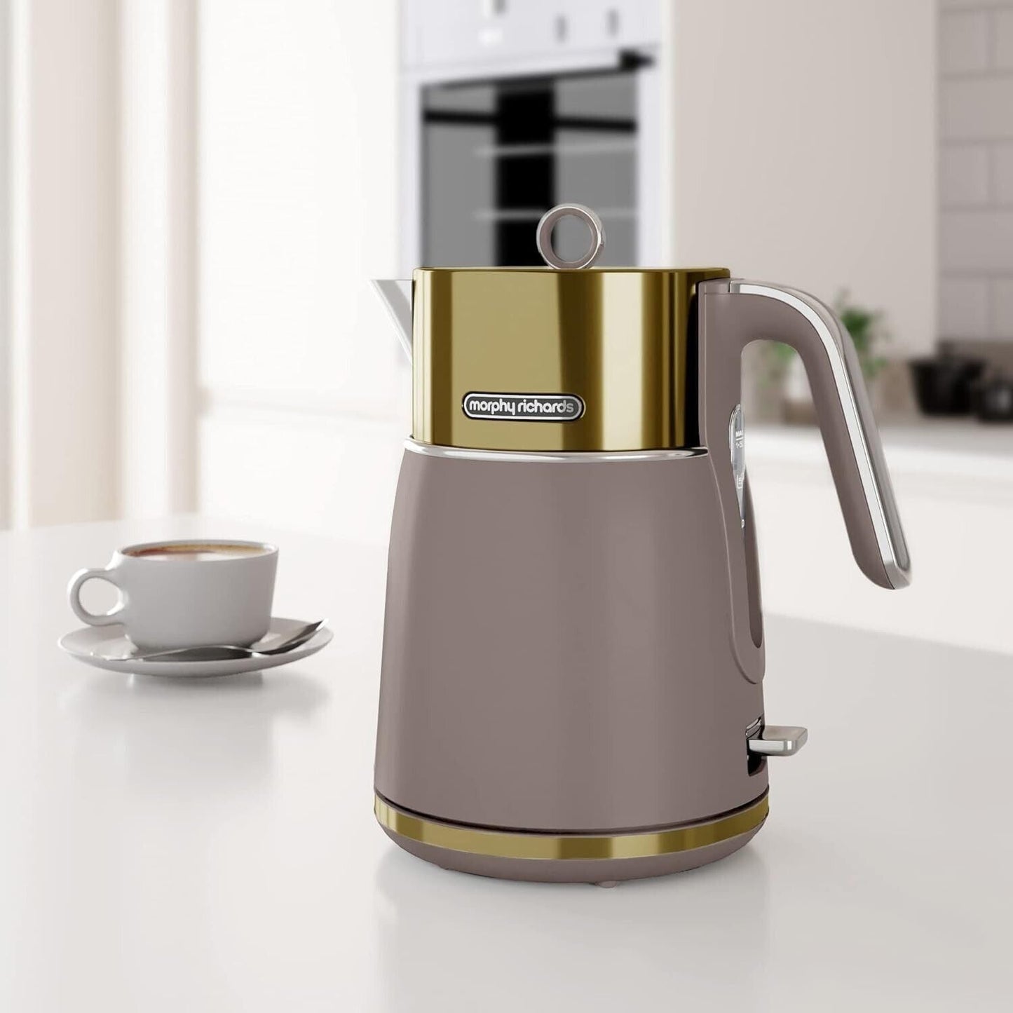 Morphy Richards Gold Signature Opulent Jug Kettle & 4 Slice Toaster Set