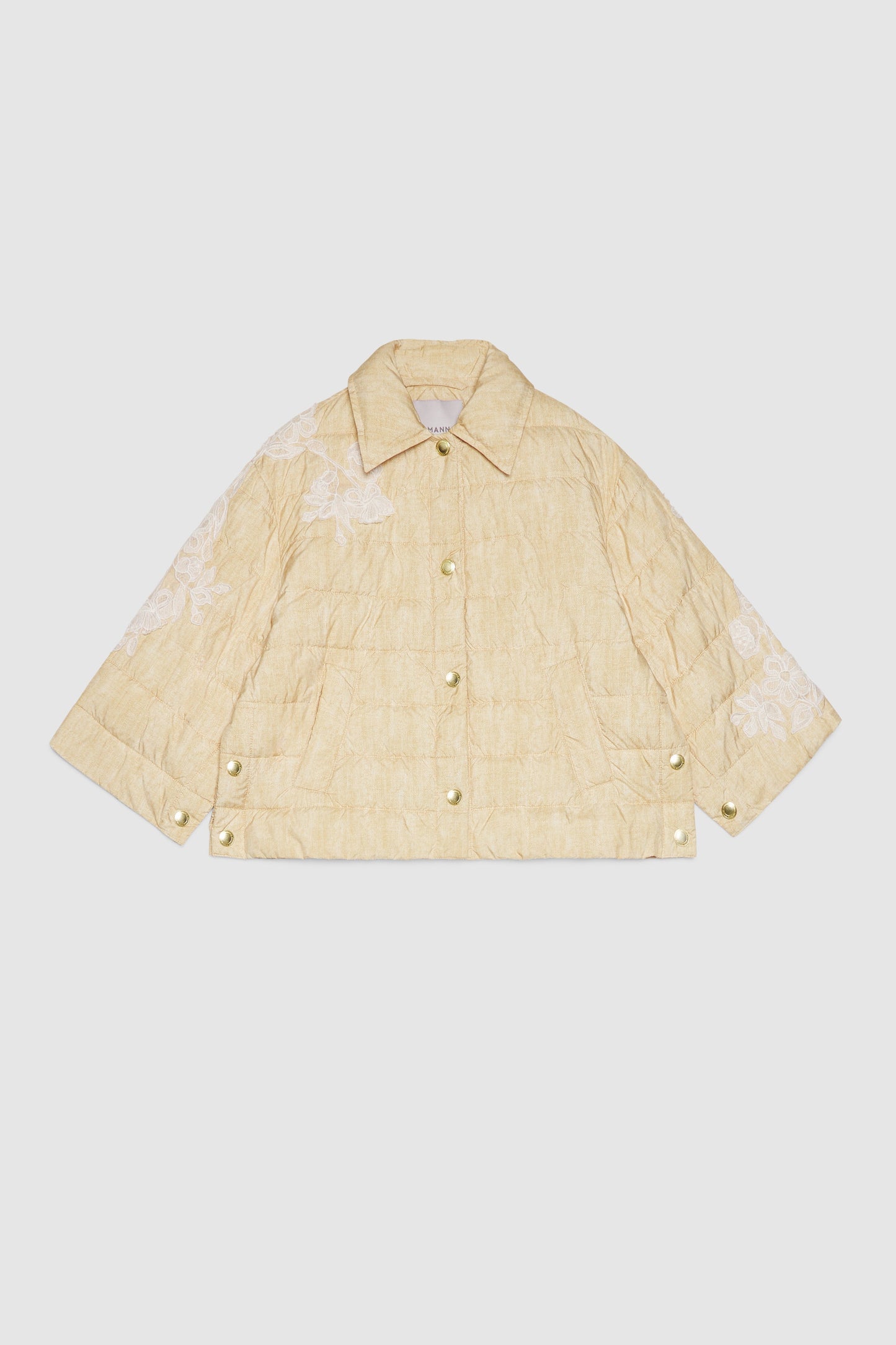 BASICXL CROPPED DUNJAKKE MED BRODERI
