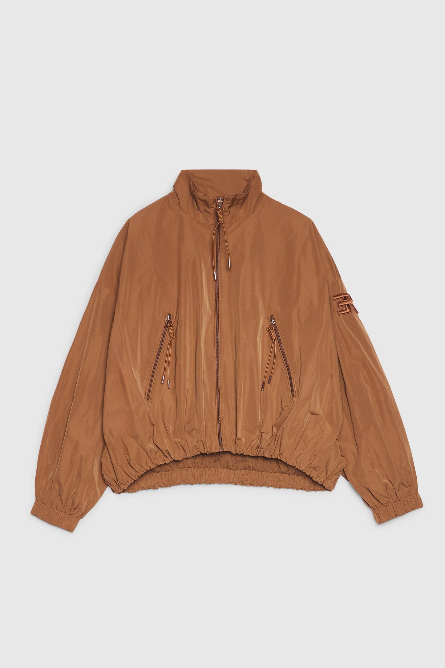 BASICXL TAFFETA ANORAKJAKKE MED RYNKET BUND