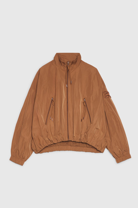 BASICXL TAFFETA ANORAKJAKKE MED RYNKET BUND