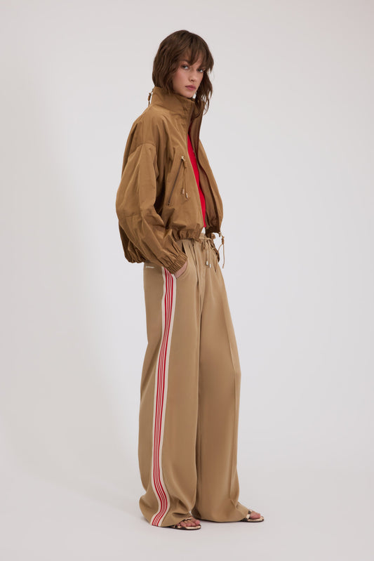 BASICXL TAFFETA ANORAKJAKKE MED RYNKET BUND