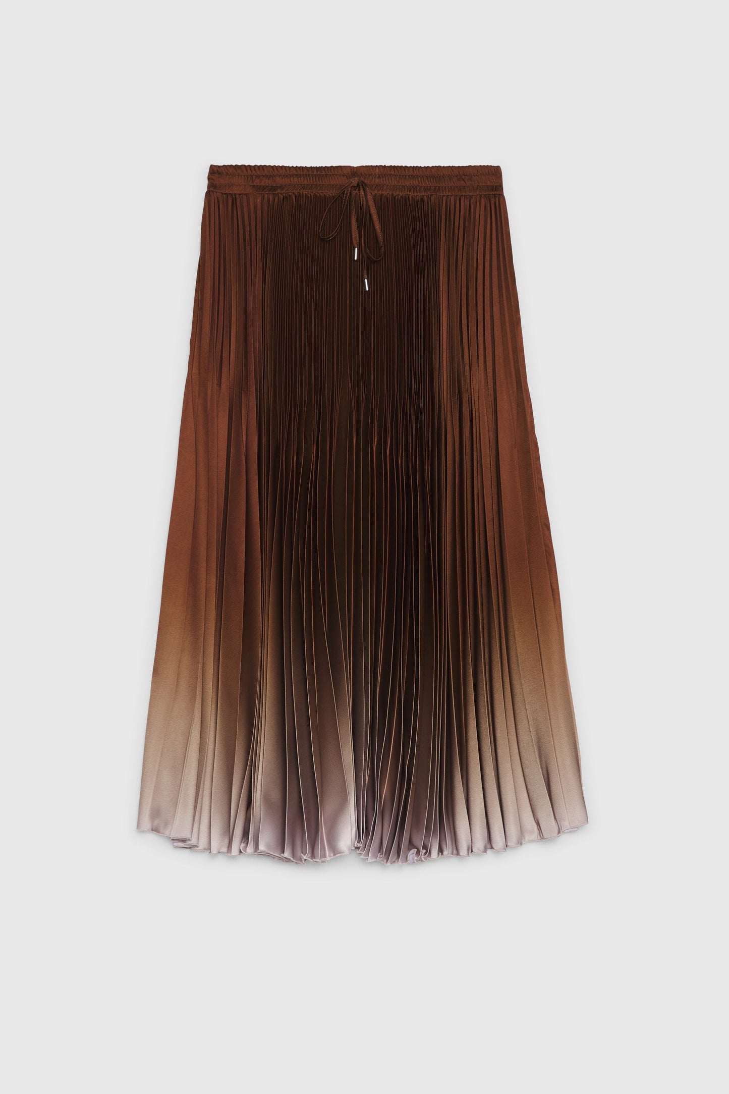 BASICXL MIDI SATIN NEDERDEL MED TROPISK PRINT