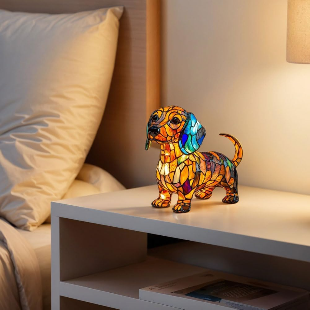 BasicXL | Ledsen DogLamp – Moderne kunstnerisk plettet hunde ambient lampe