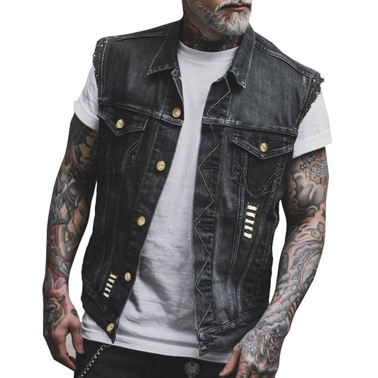 Basicxl | Denimvest til mænd i afslappet og moderne stil
