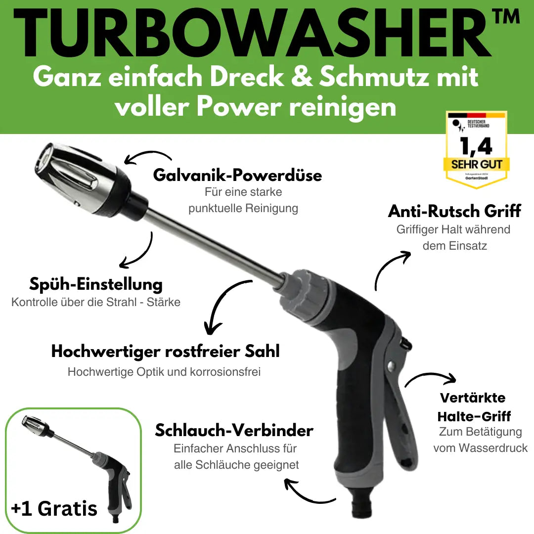 Basicxl | Turbowasher – Kraftig højtryksrenser til haven – tilbud