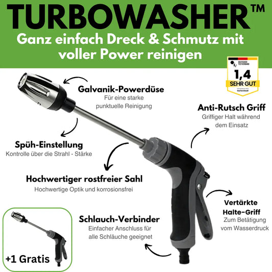 Basicxl | Turbowasher – Kraftig højtryksrenser til haven – tilbud