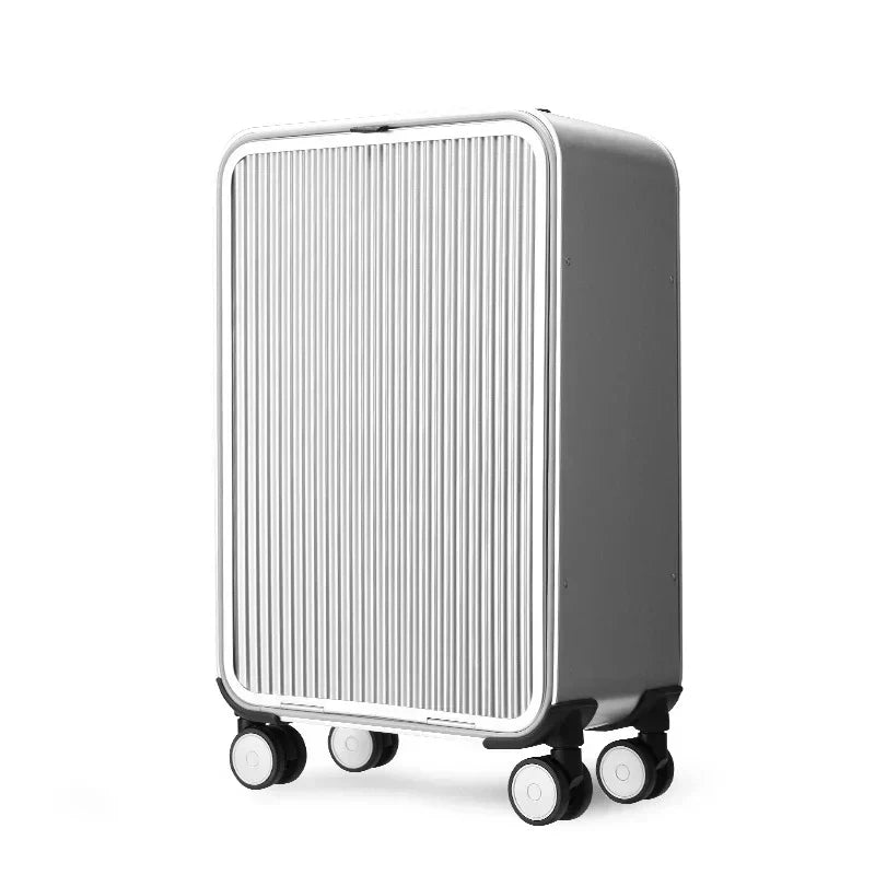 Basicxl | Valparaíso – Luksus-trolley i 100 % aluminium med hård kuffert
