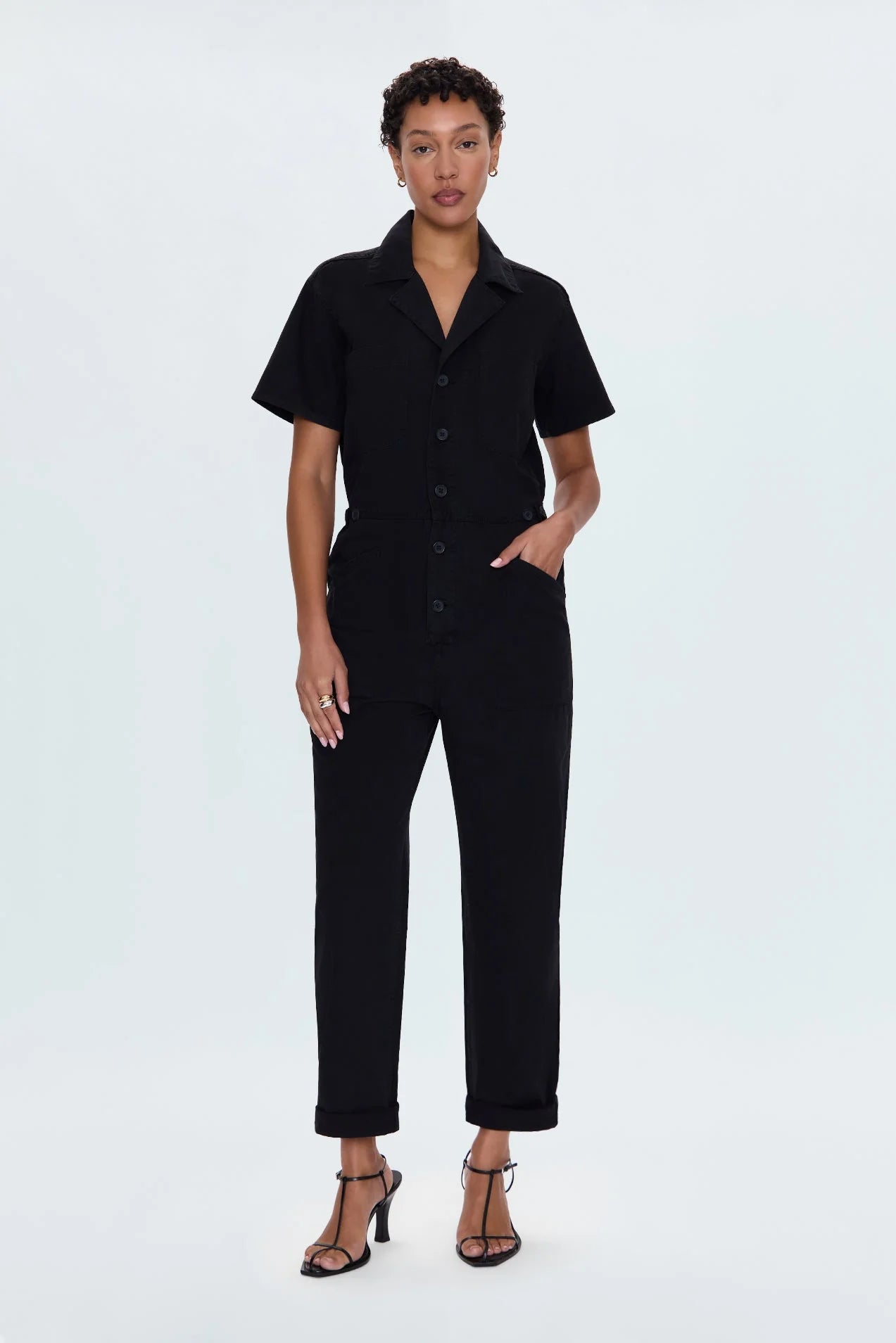 Basicxl | Grover Relaxed Fit Jumpsuit – Sort Fadet