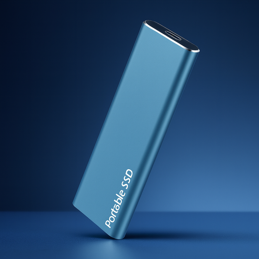 Basicxl | Bærbar ekstern SSD-harddisk i aluminium med høj hastighed