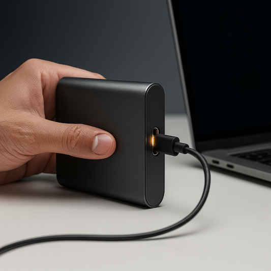 Basicxl | Bærbar ekstern SSD med USB-C – Ultrahurtig SSD