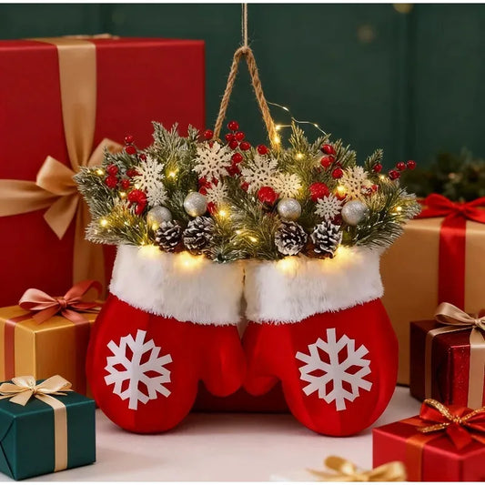 Basicxl | Ledsen ChristmasMitten: Udendørs LED Jul Vante Krans Dekoration