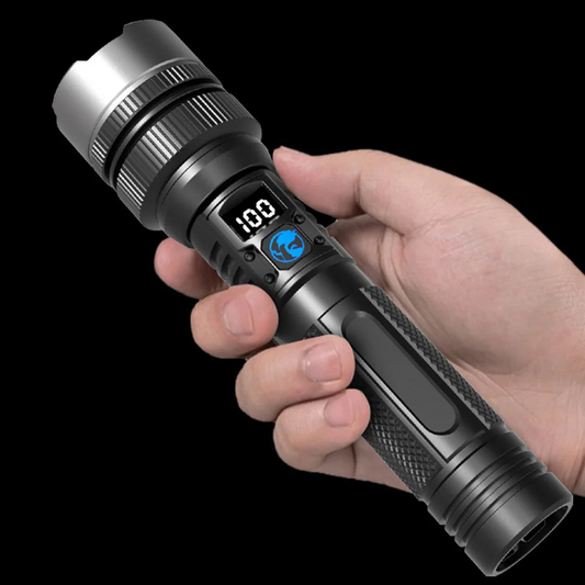 Basicxl | Ledsen AdjustableFlashlight: Ultrabright Genopladelig Lommelygte Med Justerbar Stråle