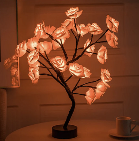 Basicxl | Leddi Rose - Forever Rose Blomst Lampe