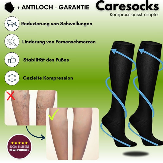 Basicxl | Caresocks – Kompressionsstrømper mod åreknuder og tunge ben