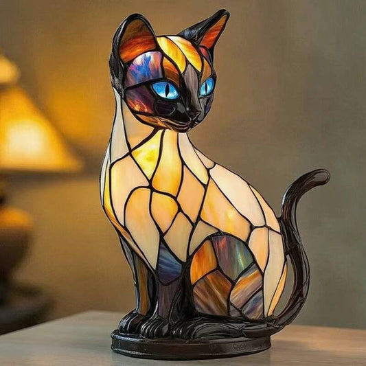 Basicxl | Lysende katte-måne – håndlavet lampe, der skaber en hyggelig stemning