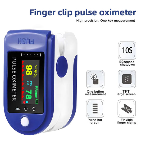 BasicXL | Finger Pulsoximeter – Blodilt & Pulsmåler (Ikke-invasiv & Hurtig Måling)