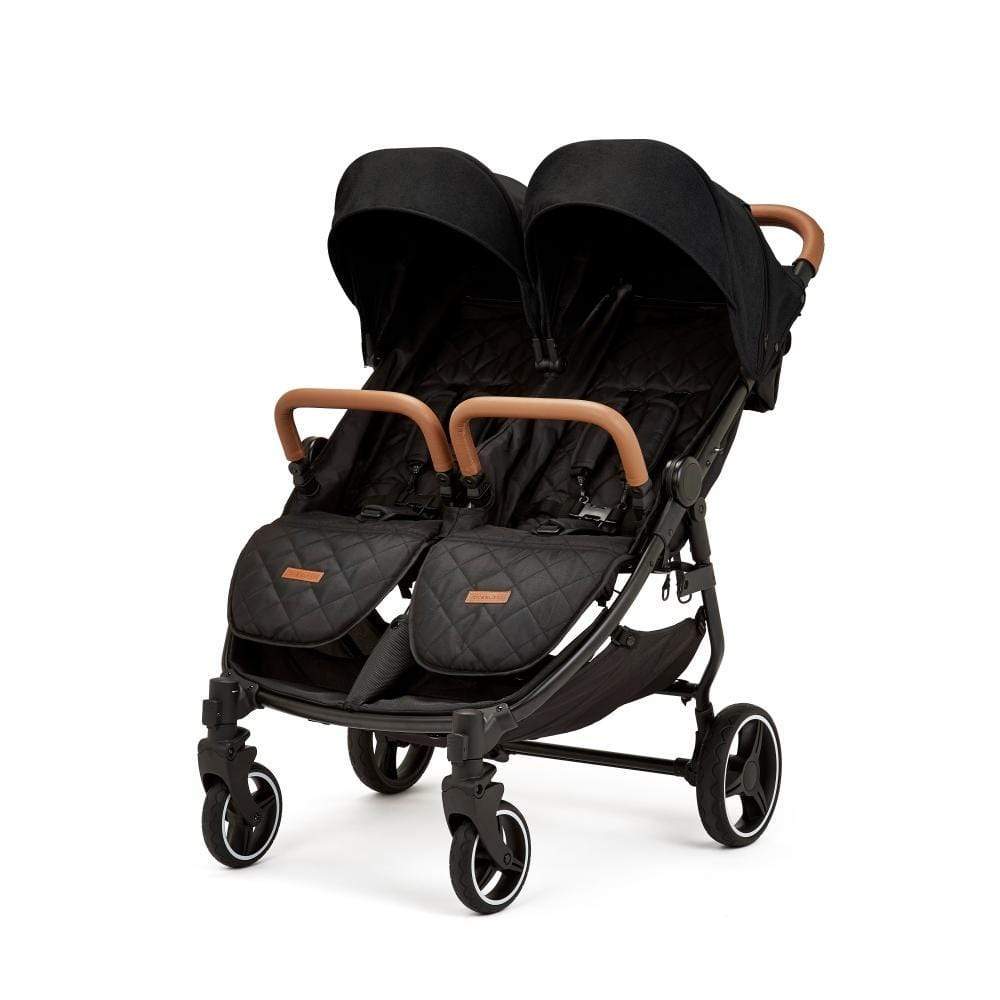 Ickle Bubba Venus Prime Double Stroller - Black Tan