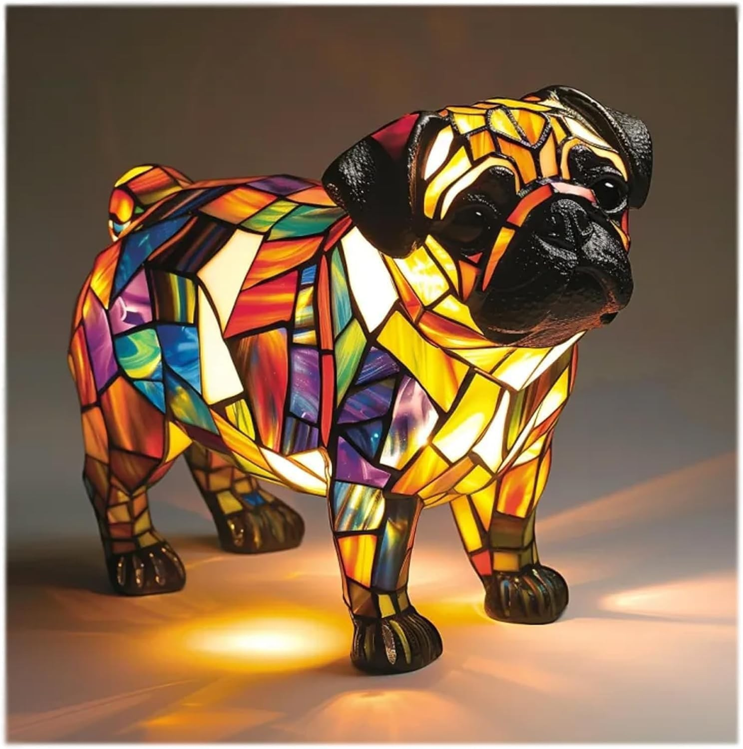 BasicXL | Ledsen DogLamp – Moderne kunstnerisk plettet hunde ambient lampe
