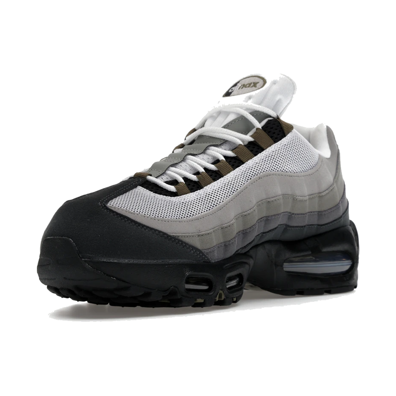 95 OG Big Bubble Black Medium Olive