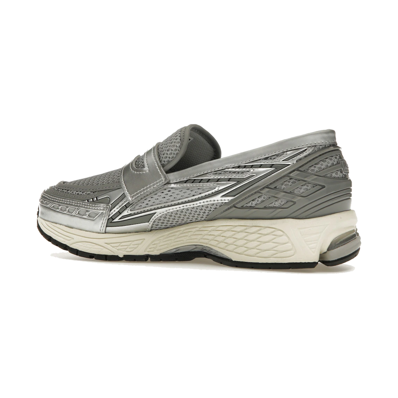 1906L Metallic Silver Loafer Sneaker – Metallisk Sølv & Shadow Grey (Unisex)