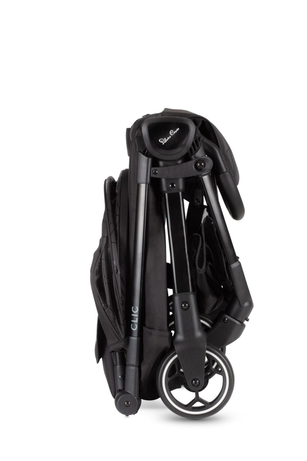 Silver Cross Clic Stroller with Raincover - Black