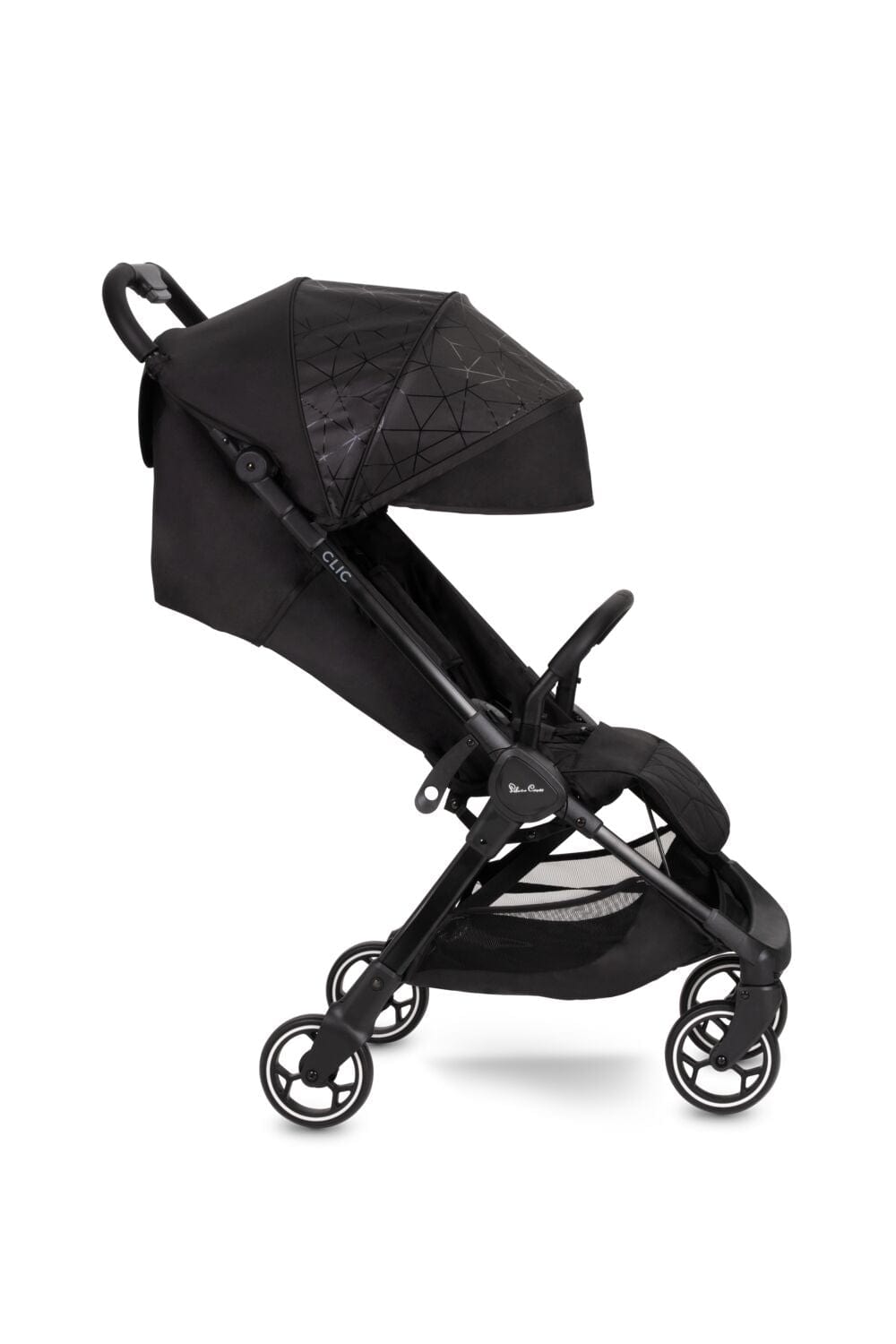 Silver Cross Clic Stroller with Raincover - Black
