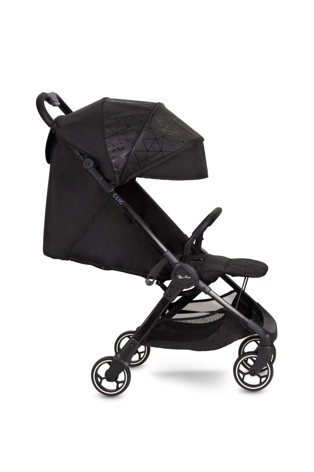 Silver Cross Clic Stroller with Raincover - Black