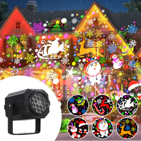 Basicxl | Ledsen ChristmasProjector: Dejlig Magisk Jul Projektor Dekoration Lys